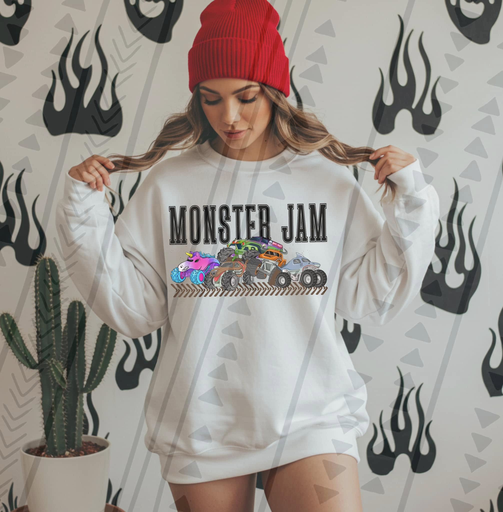 MONSTER JAM 2 SWEATSHIRT T-Shirts, Hoodie | PureTeeCo.com (Image 1)