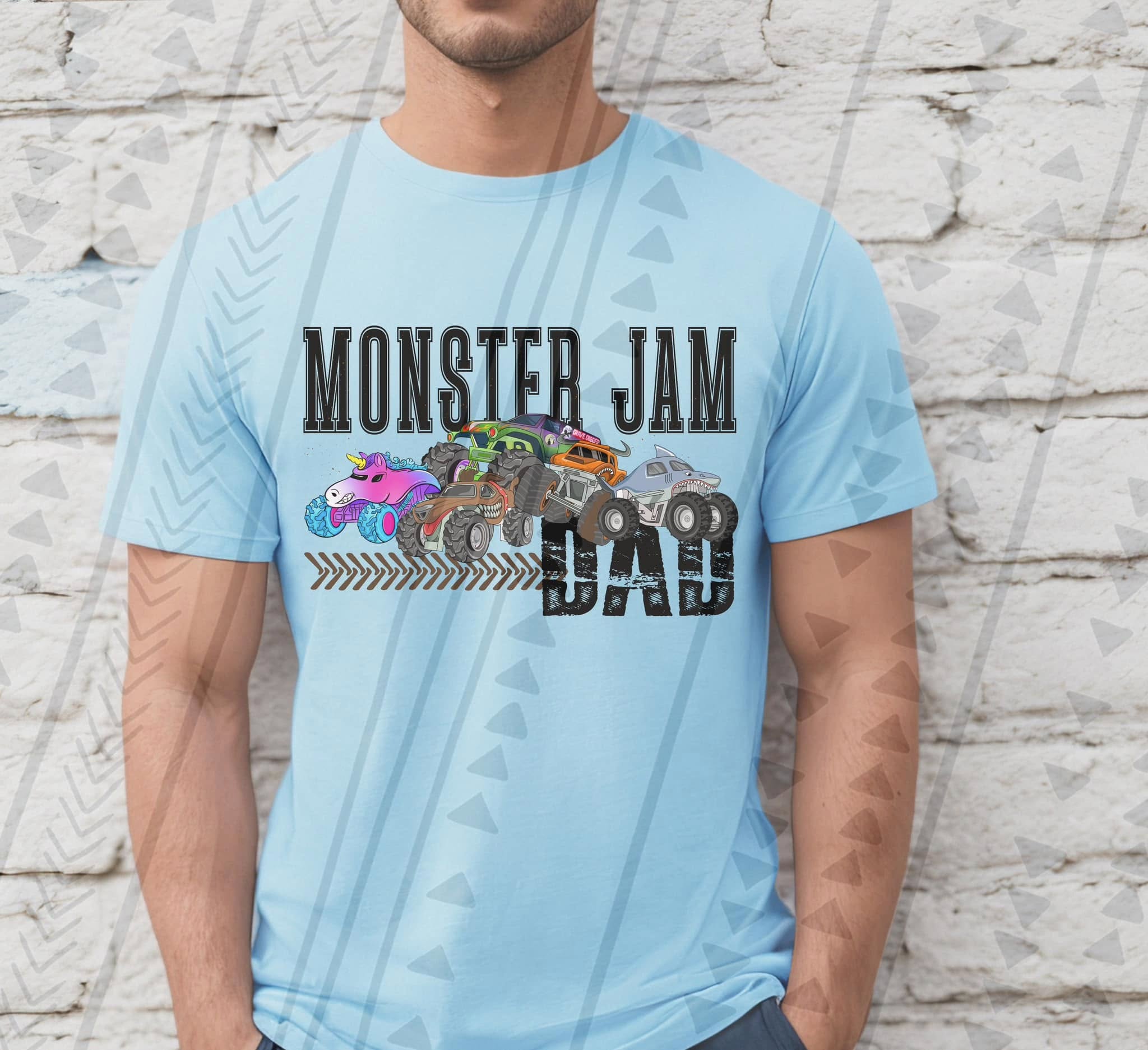 MONSTER JAM DAD TEE Hoodie, Sweatshirt | PureTeeCo.com (Image 1)
