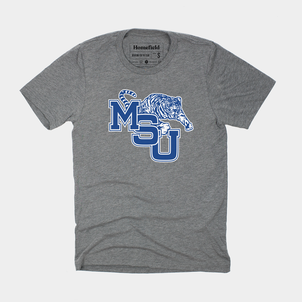 Vintage MSU Tigers Logo Tee Style001 Hoodie, Sweatshirt | PureTeeCo.com