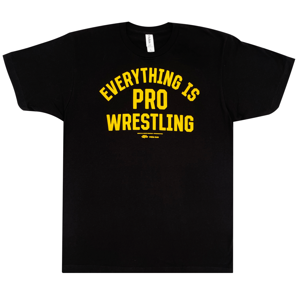 Everything Is Pro Wrestling Black T-Shirt Hoodie, Sweatshirt | PureTeeCo.com (Image 1)