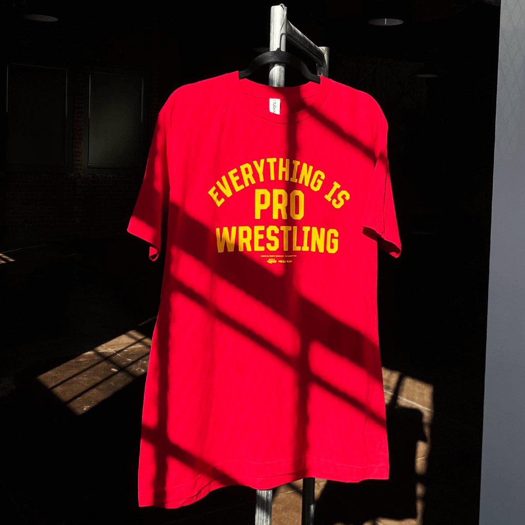 Everything Is Pro Wrestling Red T-Shirt Hoodie, Sweatshirt | PureTeeCo.com (Image 3)