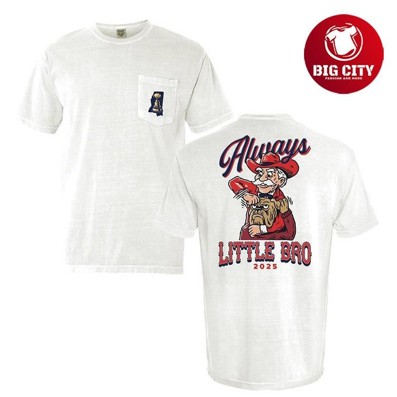 MS Always Little Bro Pocket 2025 Two Sided Shirt