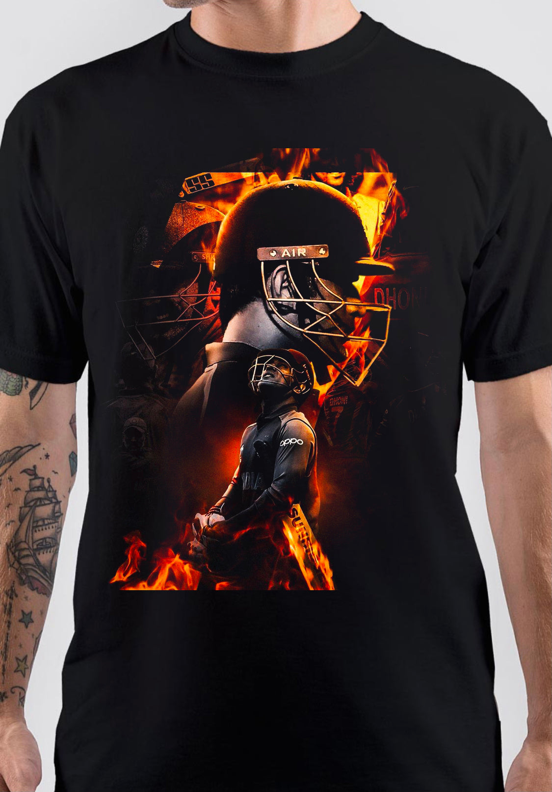MS Dhoni T-Shirt Style003 Hoodie, Sweatshirt | PureTeeCo.com