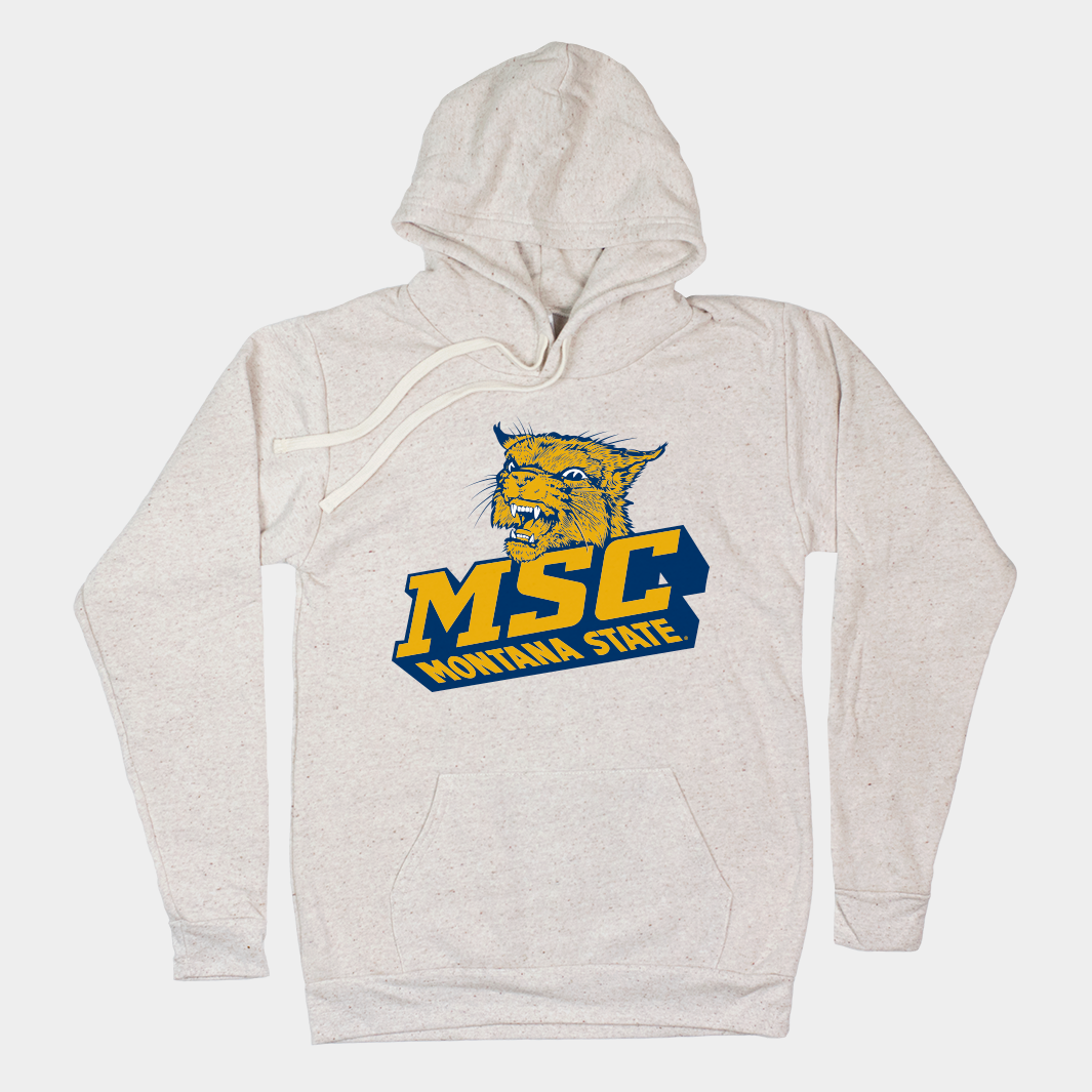 Vintage Montana State College Oatmeal Hoodie Style001 T-Shirts, Sweatshirt | PureTeeCo.com