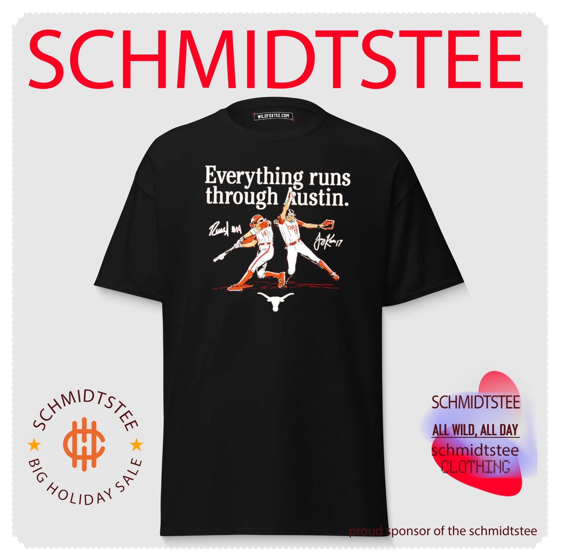 Texas Softball Teagan Kavan & Reese Atwood Everything Runs Through Austin signature shirt