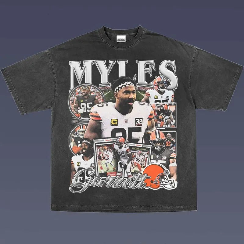 MYLES GARRETT 1.0 VINTAGE TEE | AMERICAN FOOTBALL | GIFT FOR FAN Hoodie, Sweatshirt | PureTeeCo.com