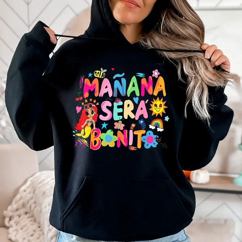 Mañana Será Bonito Shirt Hoodie Sweatshirt, Karol G Shirt, Funny KaroL G Gift, Manana Sera Bonito Album Shirt, Cute...