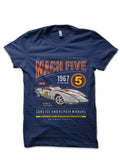Mach 5 Navy Blue T-Shirt Hoodie, Sweatshirt | PureTeeCo.com