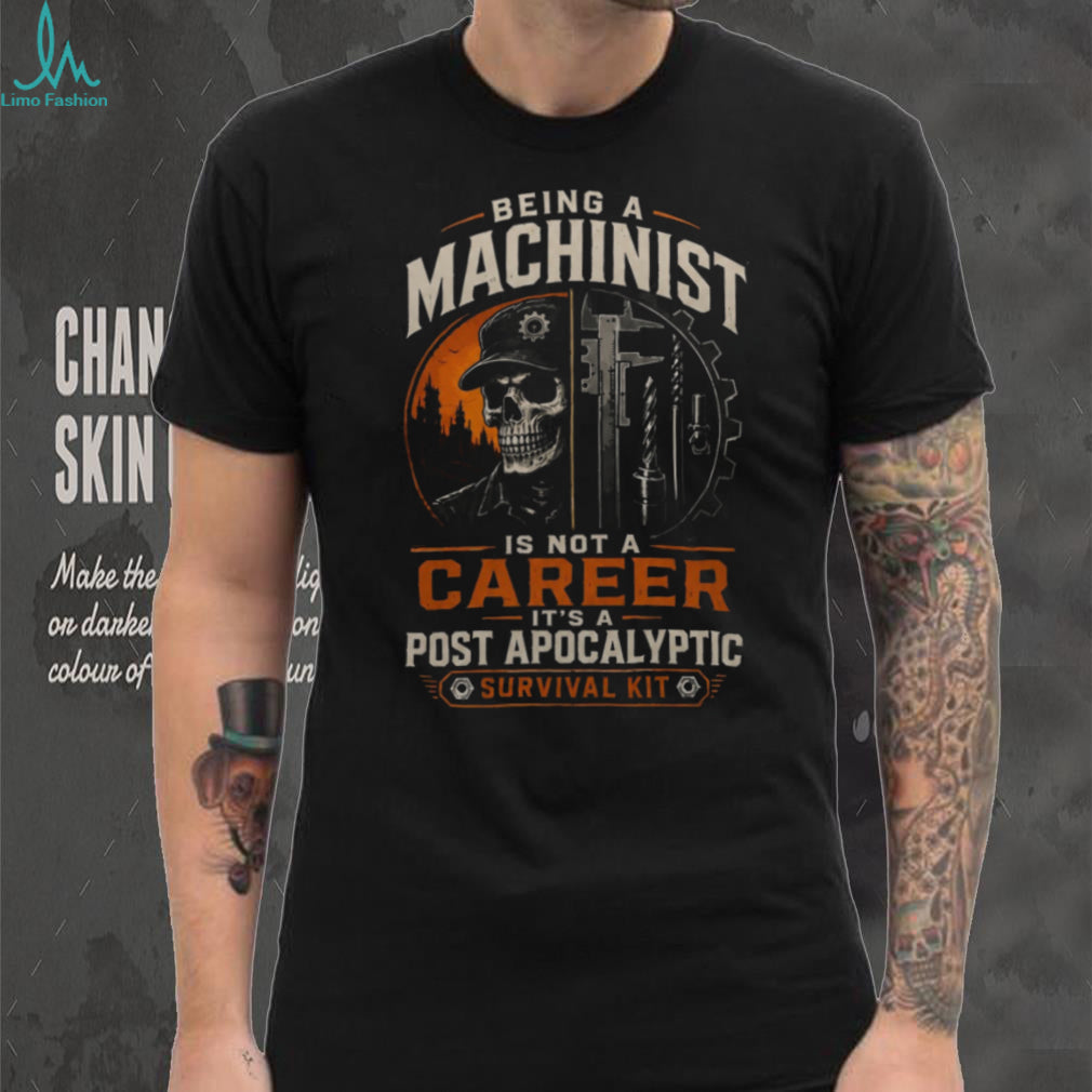 Machinist Post Apocalyptic Survival Kit Skeleton Shirt