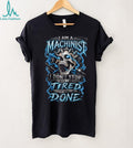 Machinist Skull Electric Lightning Blue Graphic Shirt