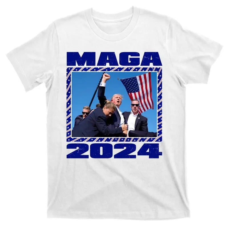Maga Trump 2024 T-Shirt Hoodie, Sweatshirt | PureTeeCo.com