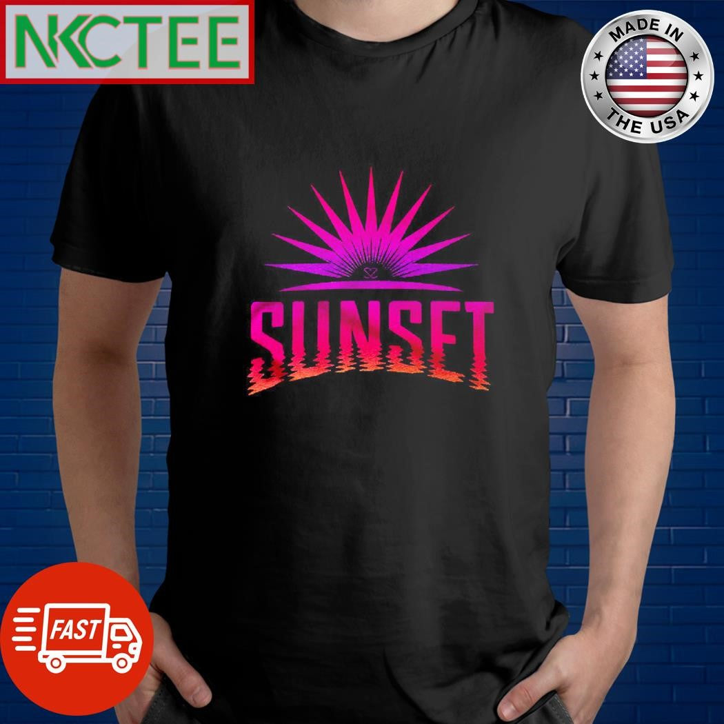 Magenta sunset shirt
