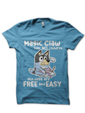 Magic Claw Light Blue T-Shirt Hoodie, Sweatshirt | PureTeeCo.com