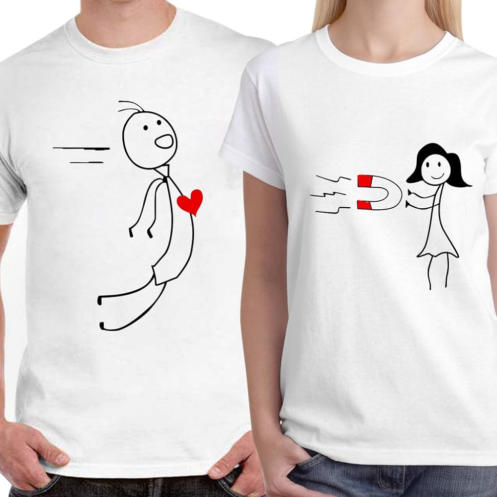 Magnet Design Couple Unisex Love Couple T-Shirts thd Hoodie, Sweatshirt | PureTeeCo.com