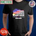 Make America Blonde Again 2025 2029 Trump hair US flag shirt