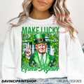 Make Lucky Great Again St Patricks Day Funny Trump Trump St Patricks Trump St Patricks Shirt Shamrock Hoodie, Sweatshirt