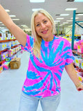Malibu Breeze Tie-Dye Tee Hoodie, Sweatshirt | PureTeeCo.com