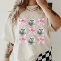 Maltese and bows Shirt~ Unisex Apparel Relaxed Fit Printed In The USA Clothing Womenswear Casual Comfort Cotton Top...