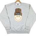 Mama Beanie Patch Sweatshirt -- ASH GREY T-Shirts, Hoodie | PureTeeCo.com
