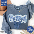 Mama Bow Comfort Colors Sweatshirt, Coquette Mama Crewneck, Gift for Mom T-Shirts, Hoodie | PureTeeCo.com
