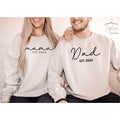 Mama Est 2024 Sweatshirt, Dad Est 2024 Sweatshirt, Dad To Be Sweater, Future Mom Gifts, Family Matching Hoodie and...