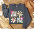 Mama Floral Coquette Sweatshirt,  Floral Mama Crewneck, Mama Floral Sweater, Boho Mama Teestyle{n002}2 T-Shirts, Hoodie