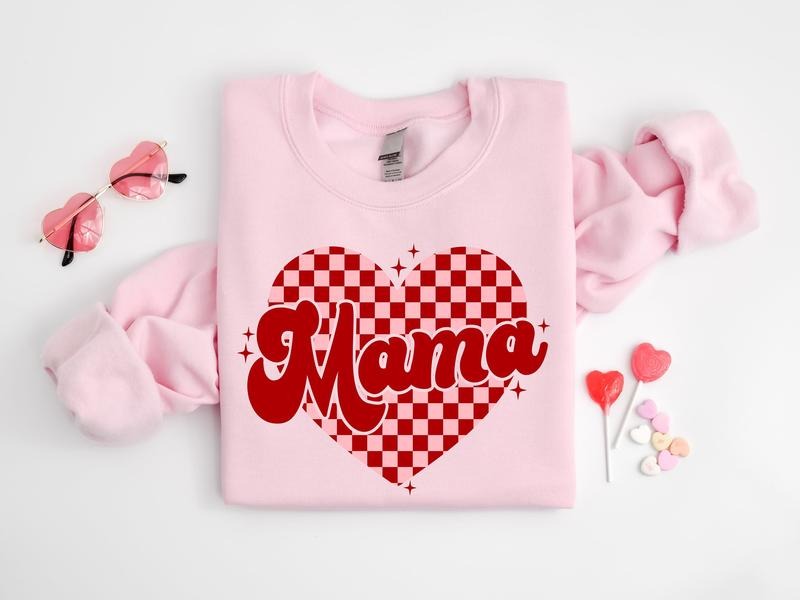 Mama Heart Sweatshirt, Mama Heart Valentines Day Shirt, Valentines Day Shirt, Mama Valentine Shirt, Mama Shirt, Love...