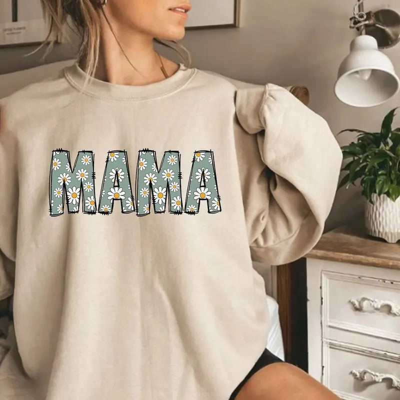 Mama Sweatshirt, Mothers day gift, Mothers day shirt, Mothers day sweatshirt Hoodie | PureTeeCo.com