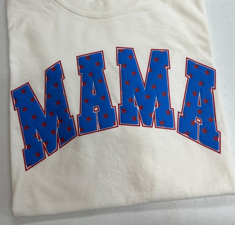 Mama USA Puff Print  Sweatshirt T-Shirts, Hoodie | PureTeeCo.com