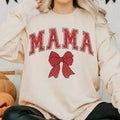 Mama Valentine checkered Sweatshirt, Mama Valentine Sweatshirt, Mama Coquette Valentine Sweatshirt, Heart Sweatshirt,...