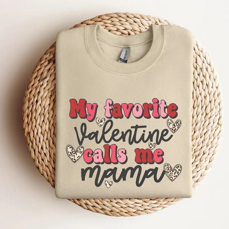 Mama Valentine, Womens Valentines Day Sweatshirt, Cute Valentine Sweatshirt, Womens Valentines Day Sweater, Valentines...