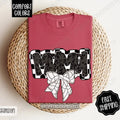 Mama Volleyball Bow Comfort Colors T-shirt, Volleyball Mom Shirt, Volleyball Mama Tee Hoodie, Sweatshirt | PureTeeCo.com