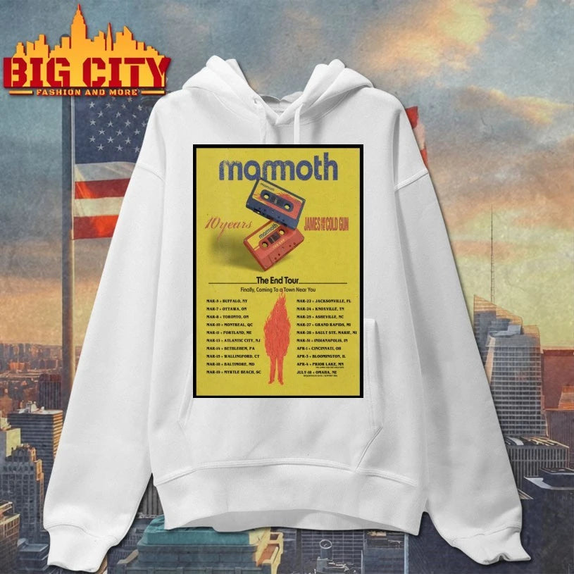Mamoth 10 Years The End Tour 2026 Poster shirt