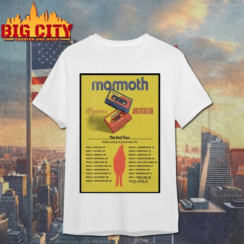 Mamoth 10 Years The End Tour 2026 Poster shirt