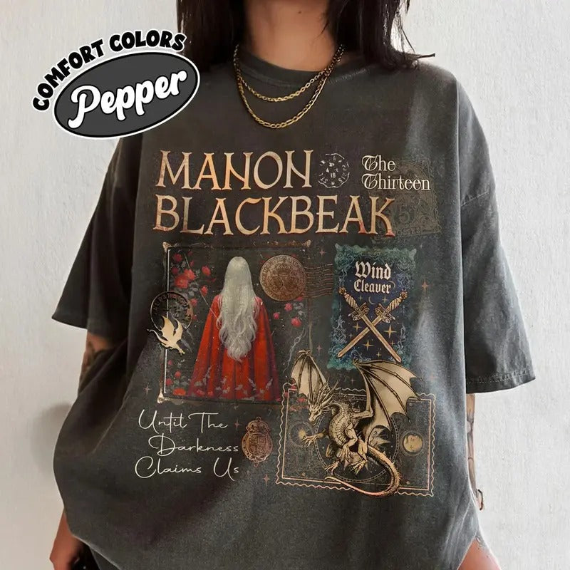 Manon Blackbeak Throne of Glass Comfort Colors Shirt, The Thirteen Shirts Top Womenswear Hoodie, Sweatshirt | PureTeeCo.com