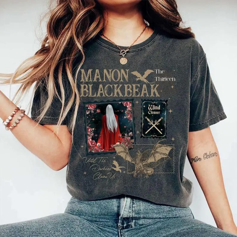 Manon Blackbeak Throne of Glass Shirt, The Thirteen Shirt, From Now Until The Darkness Claims Us, Sarah J Maas tshirt...