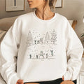 Many Tree Christmas Sweatshirt, Snowman Christmas Shirt, Merry Xmas Shirt, Cozy Season, Retro Xmas Shirt, Best Gift For...