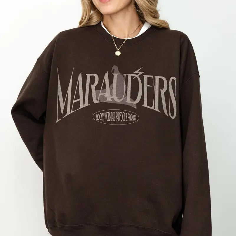 Marauders Sweatshirt, Moony Wormtail Padfoot Prongs ATYD Hoodie, Wolfstar Sirius Black Marauders Merch, Remus Lupin...