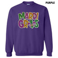 Mardi Fleur De Lis Sequin Patch Sweatshirt T-Shirts, Hoodie | PureTeeCo.com