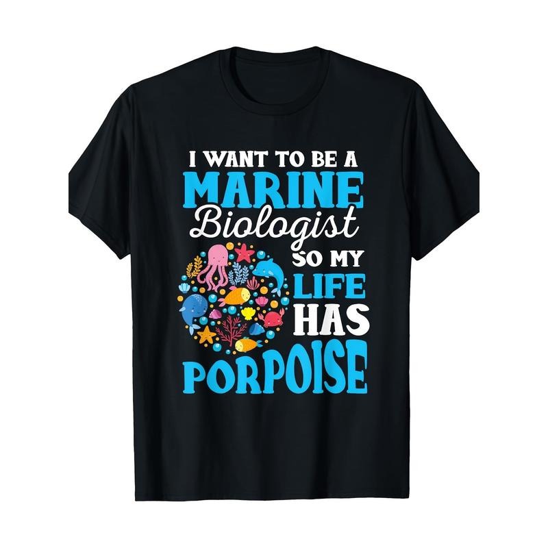 Marine Biology Shirt Future Marine Biology Gift says T-shirt -100% cotton Made in USA Hoodie, Sweatshirt | PureTeeCo.com