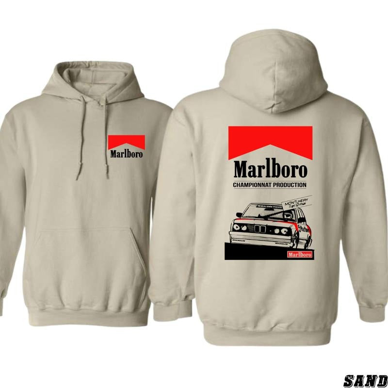 Marlboro Championnat Hoodie - Classic Racing Design, Perfect for Motorsport Enthusiasts, Ideal for Casual Comfort and...