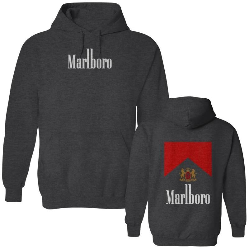 Marlboro Double Sided Hoodies, Vintage 90s Marlboro Cowboy Double sided Double Sided  T-shirt, sweater and Hoodie Sweatshirt