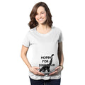 Maternity Hoping for a Dinosaur Funny Baby Pregnancy Announcement T shirt Funny Graphic Maternity Tee Cute Pregnancy Tees...