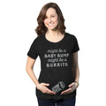 Maternity Might Be A Bump Might Be A Burrito Pregnancy T Shirt Funny Mexican Food Tee Funny Graphic Maternity Tee Cute...