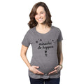 Maternity Miracles Do Happen Pregnancy T Shirt Inspirational Tee for Belly Bump Funny Graphic Maternity Tee Cute...
