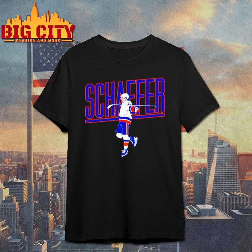 Matthew Schaefer New York Islanders ice hockey name pose shirt