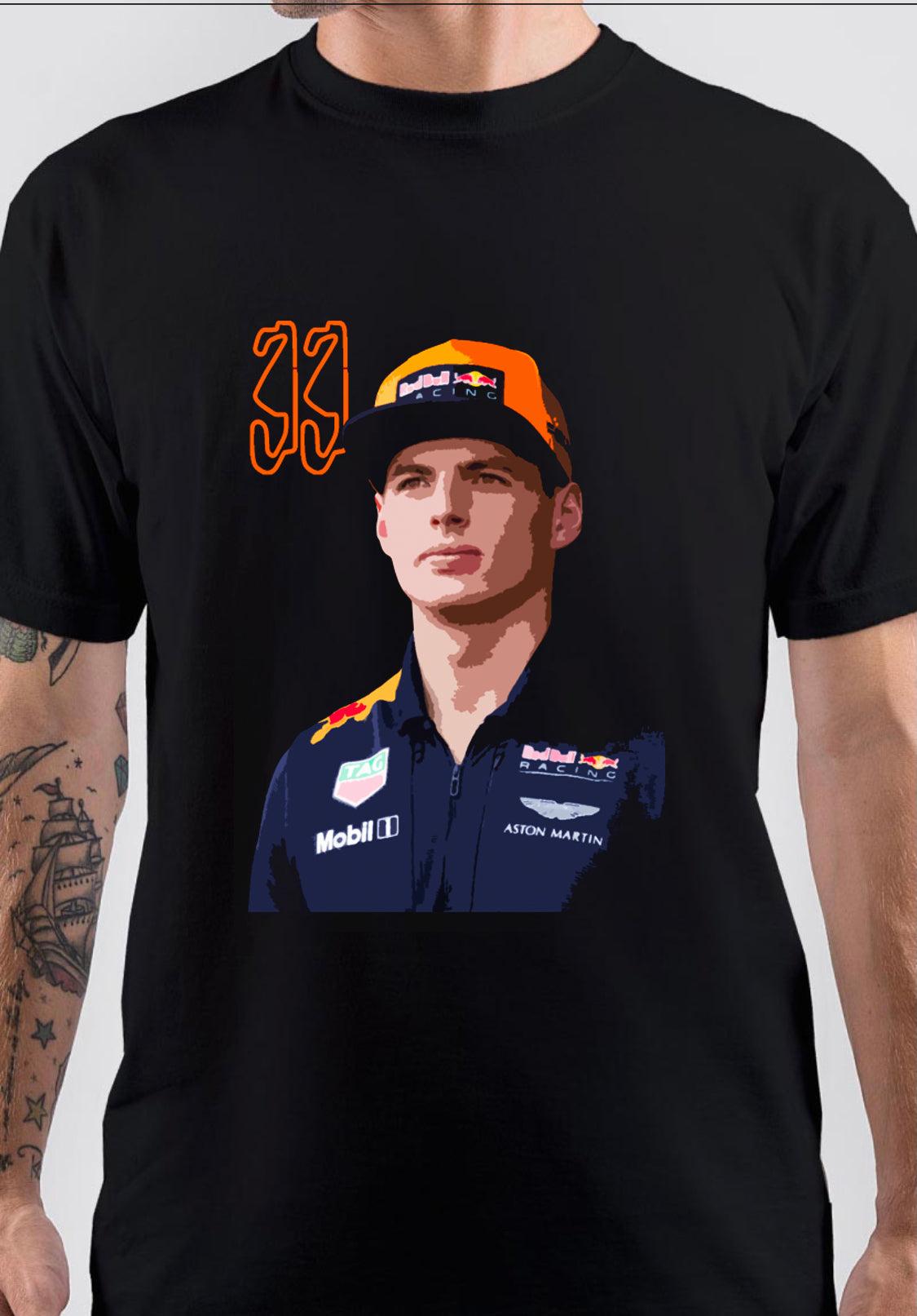 Max Verstappen Art T-Shirt Style001 Hoodie, Sweatshirt | PureTeeCo.com