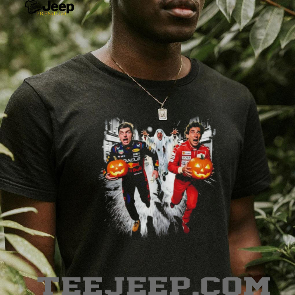 Max Verstappen Senna and Schumacher Halloween Funny shirt