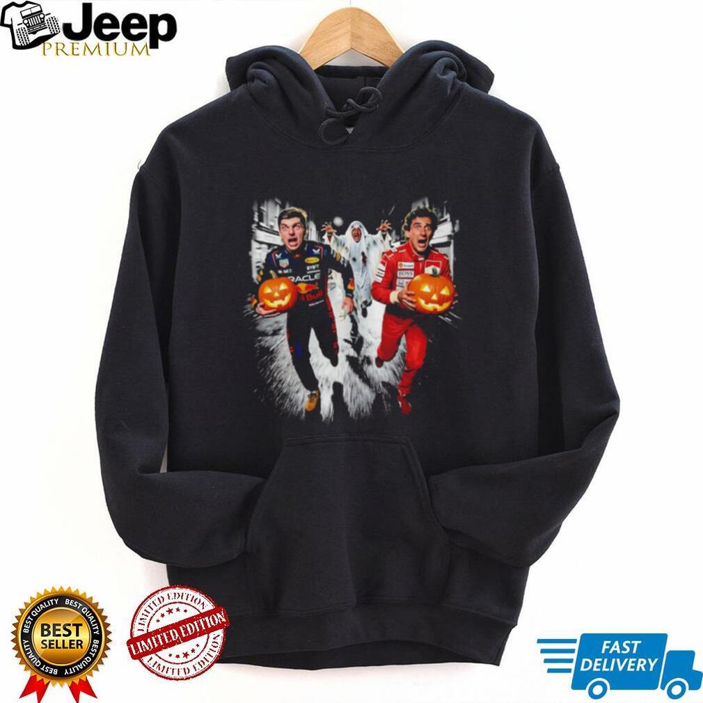 Max Verstappen Senna and Schumacher Halloween Funny shirt