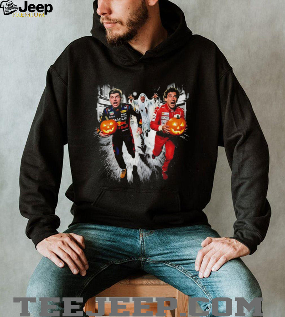 Max Verstappen Senna and Schumacher Halloween Funny shirt